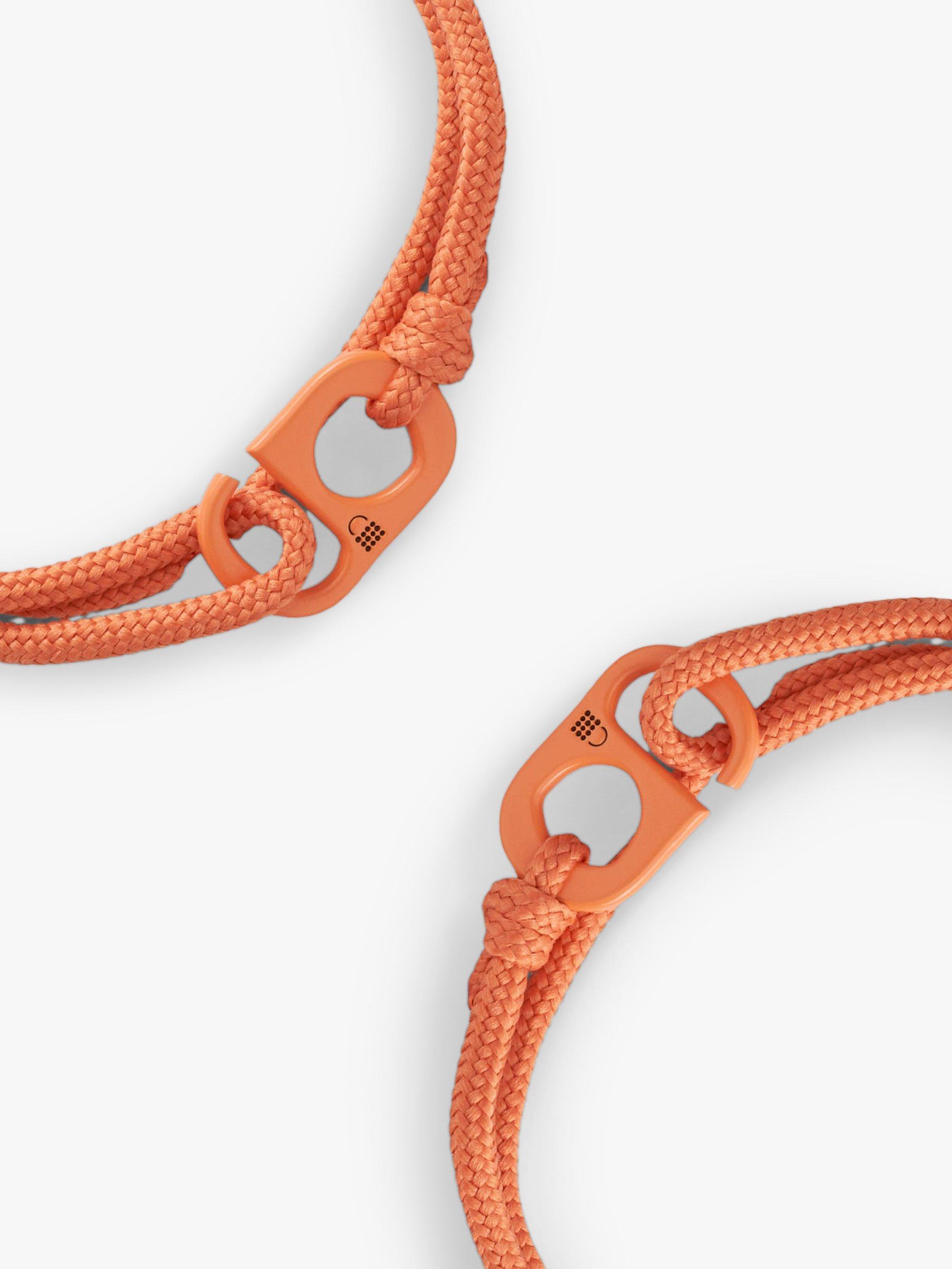 #TOGETHERBAND UN Goal 9 - Industry, Innovation, and Infrastructure Recycled Plastic Classic Bracelet, Pack of 2, Orange