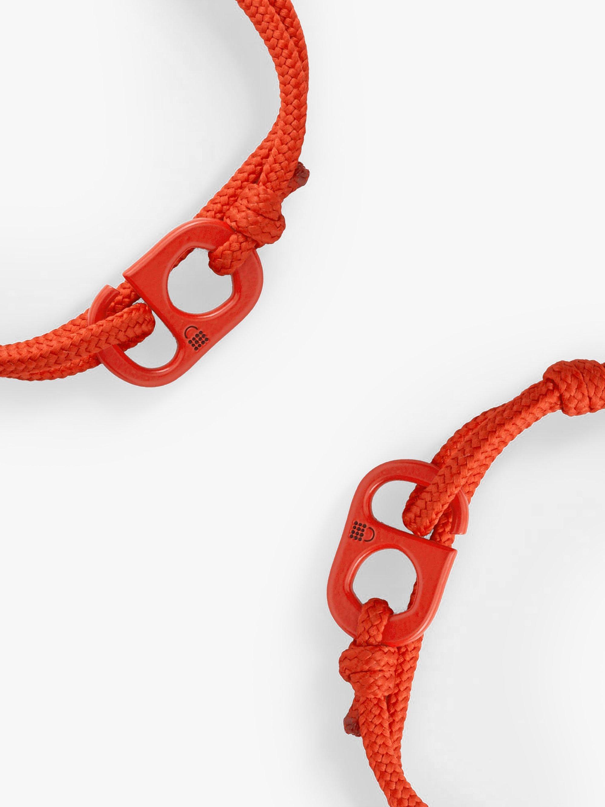 #TOGETHERBAND UN Goal 5 - Gender Equality Recycled Plastic Classic Bracelet, Pack of 2, Red Orange