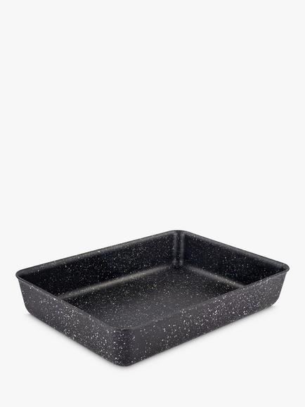 Eaziglide Neverstick Non-Stick Aluminium Rectangular Roaster, 35cm, 