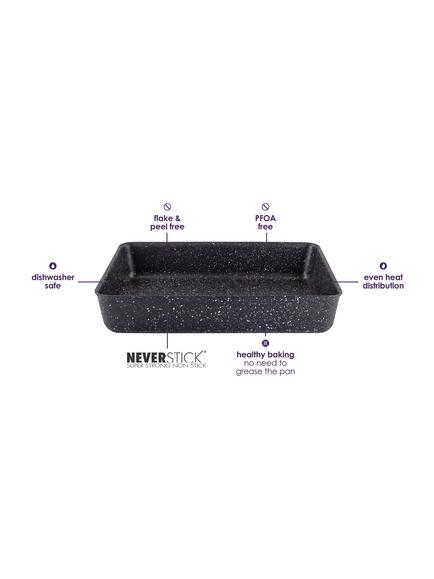 Eaziglide Neverstick Non-Stick Aluminium Rectangular Roaster, 35cm - view 2, 