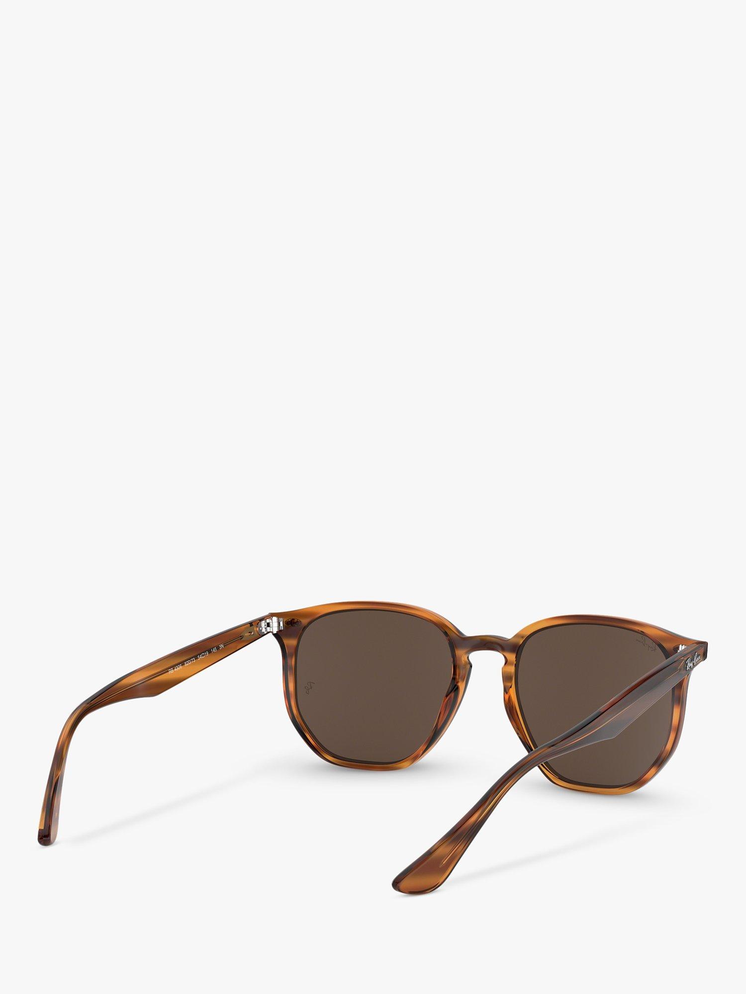 Ray-Ban RB4306 Unisex Oval Sunglasses, Havana/Brown