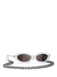 CHANEL Irregular Sunglasses CH5424, Crystal/Black