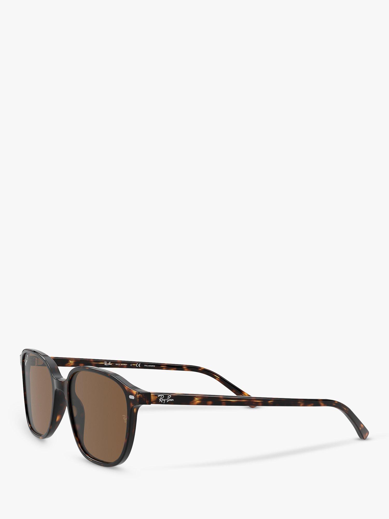 Product image 2 of 11, which shows Ray-Ban RB2193 Unisex Polarised Square Sunglasses, Havana/Brown