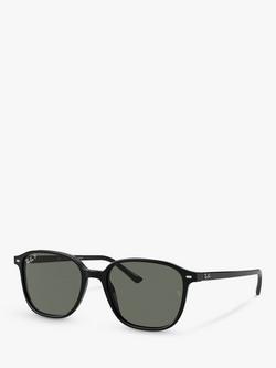 Ray-Ban RB2193 Unisex Polarised Square Sunglasses, Black/Grey