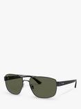 Ray-Ban RB3663 Men's Polarised Rectangular Sunglasses