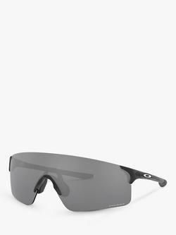 Oakley OO9454 Men's EVZero Prizm Rectangular Sunglasses, Matte Black/Grey