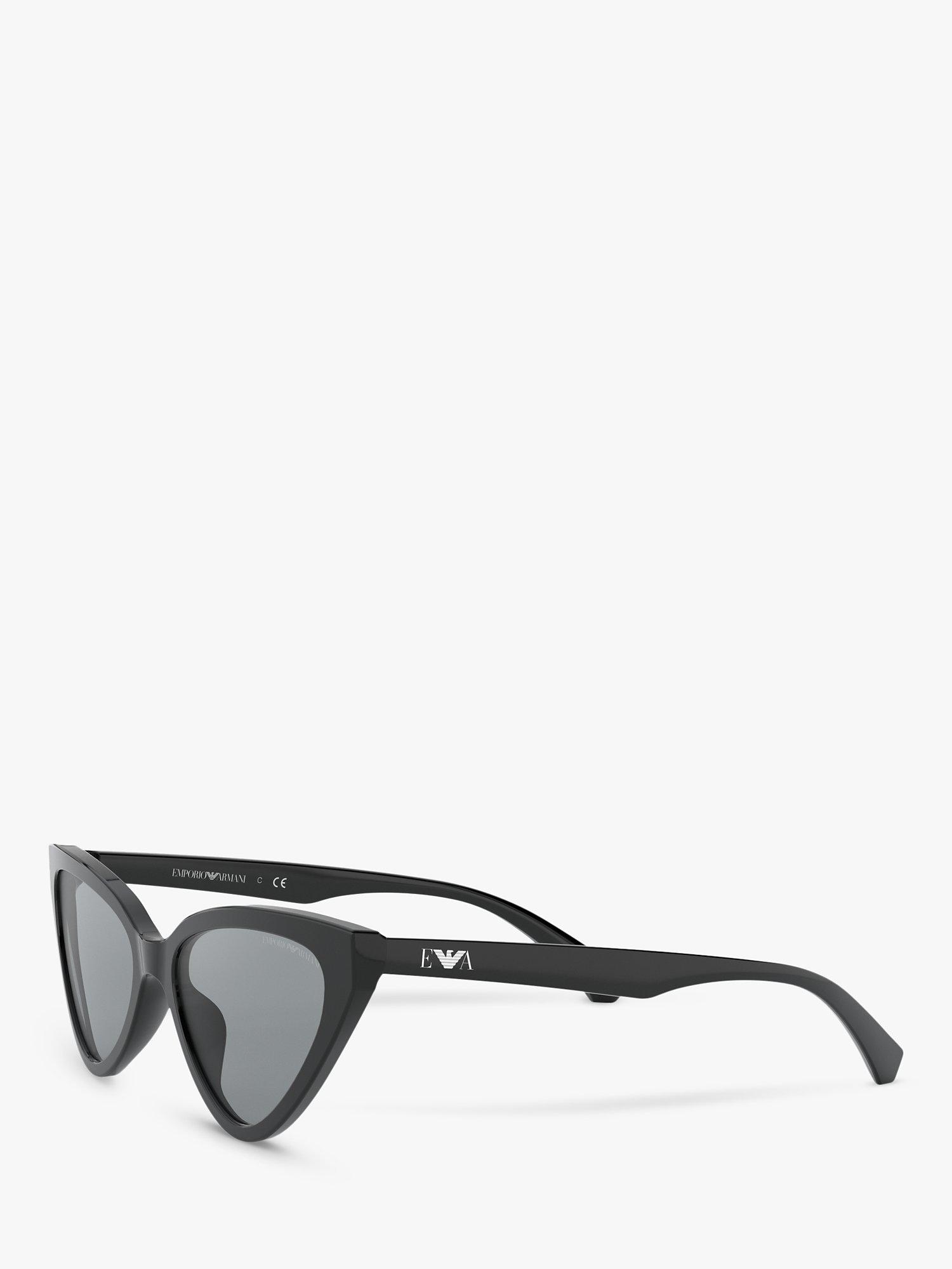 Product image 2 of 11, which shows Emporio Armani EA4136 Women's Cat's Eye Sunglasses, Black/Grey
