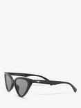 Emporio Armani EA4136 Women's Cat's Eye Sunglasses, Black/Grey