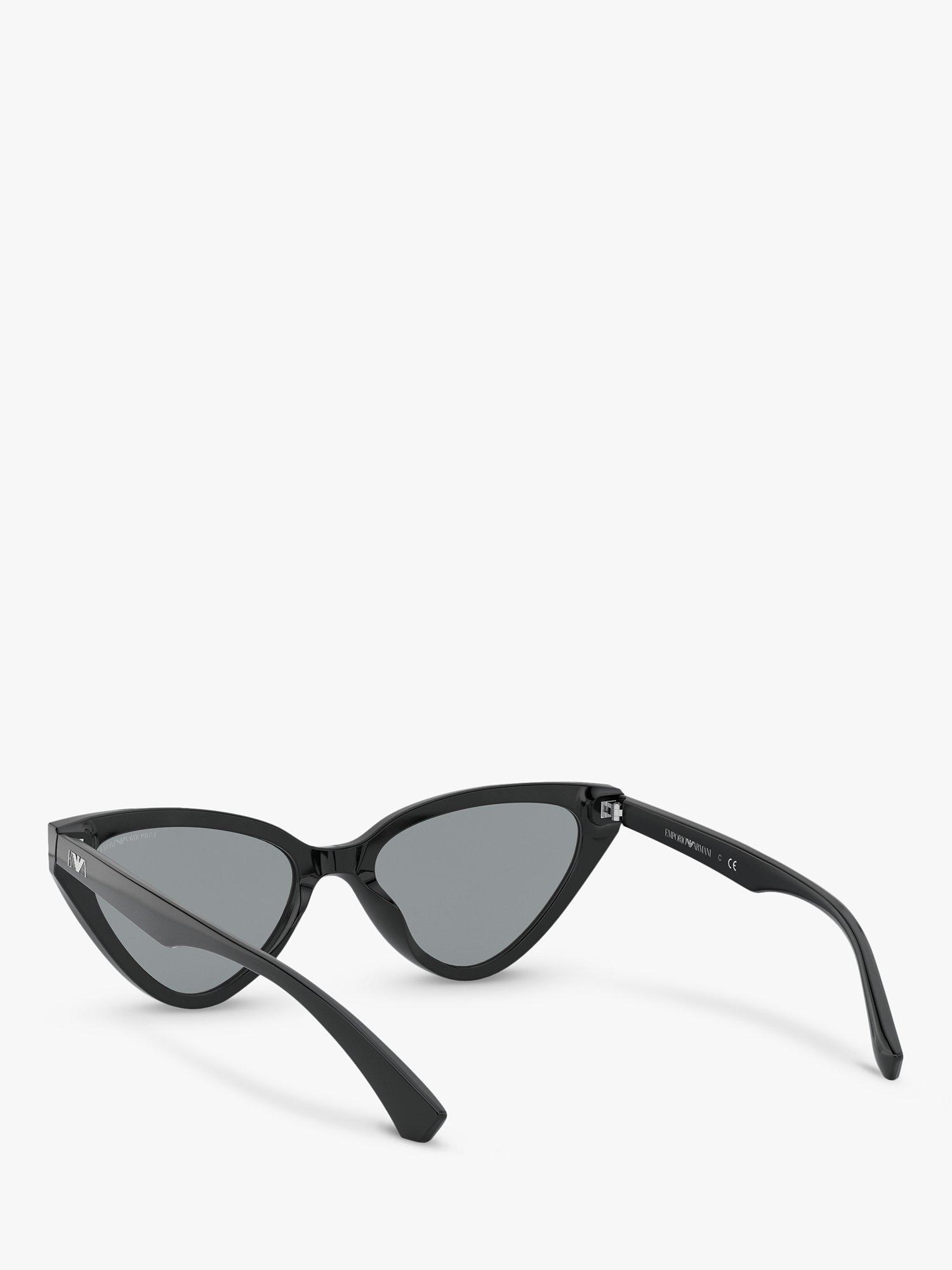 Product image 6 of 11, which shows Emporio Armani EA4136 Women's Cat's Eye Sunglasses, Black/Grey