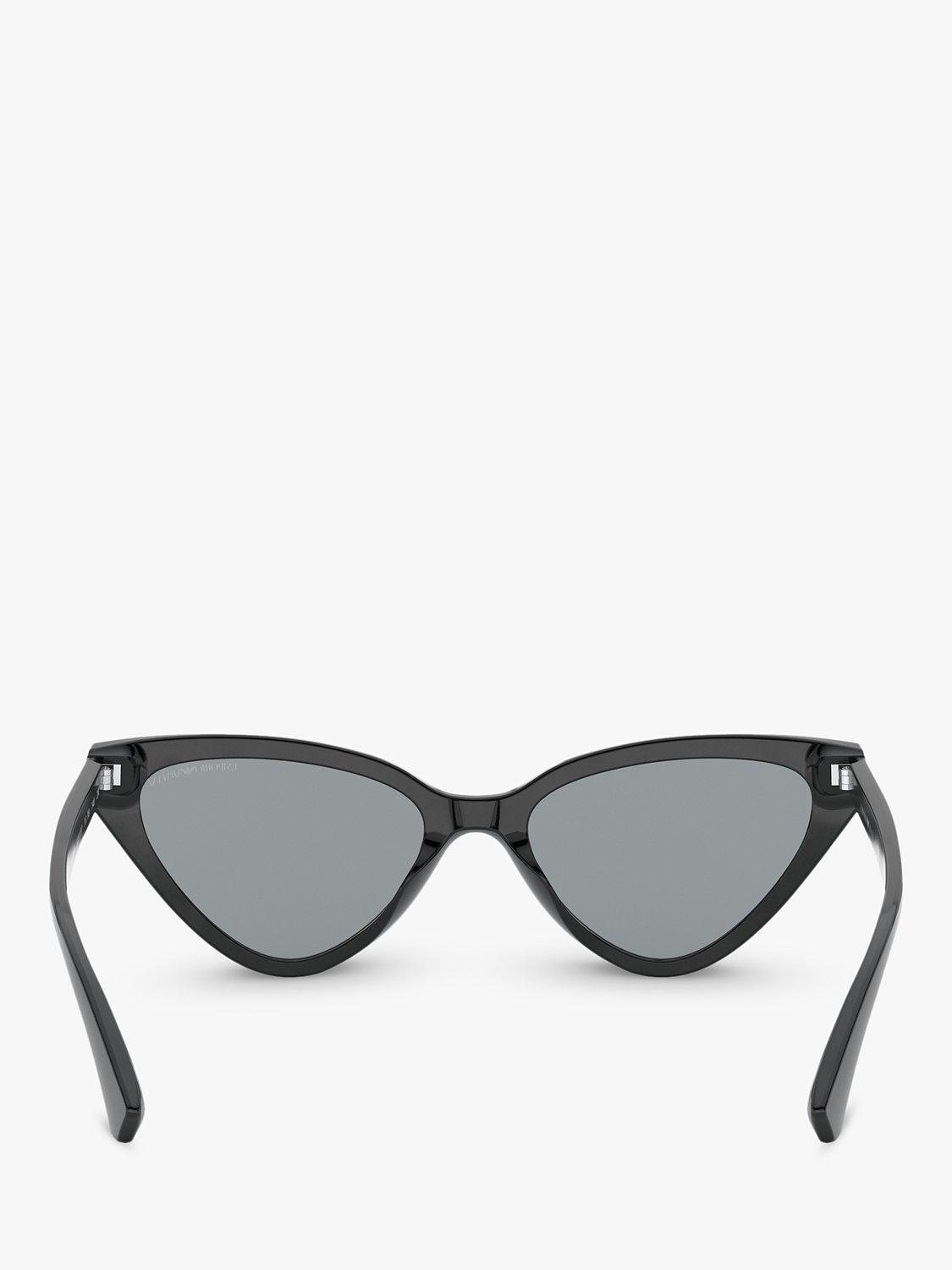 Product image 7 of 11, which shows Emporio Armani EA4136 Women's Cat's Eye Sunglasses, Black/Grey