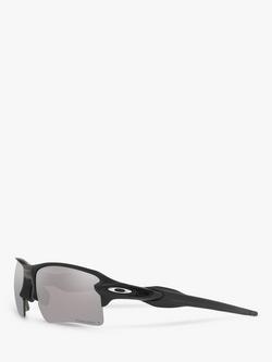 Oakley OO9188 Men's Flak 2.0 XL Prizm™ Polarised Rectangular Sunglasses - view 2, Matte Black/Grey