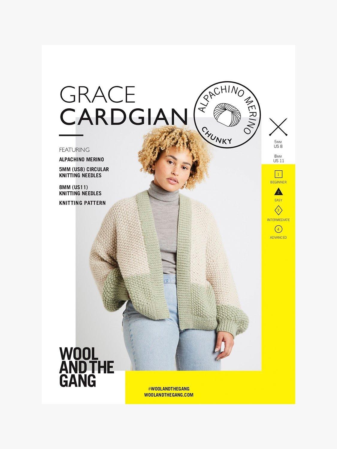 Wool And The Gang Grace Cardigan Knitting Pattern