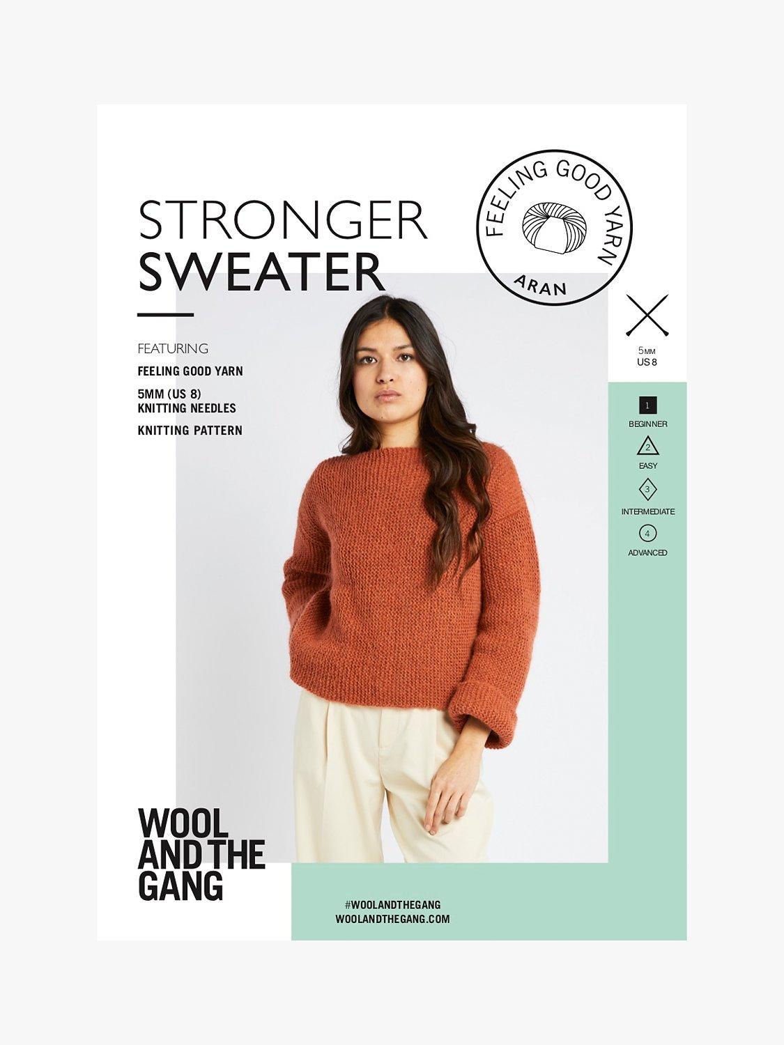 Wool And The Gang Stronger Sweater Knitting Pattern