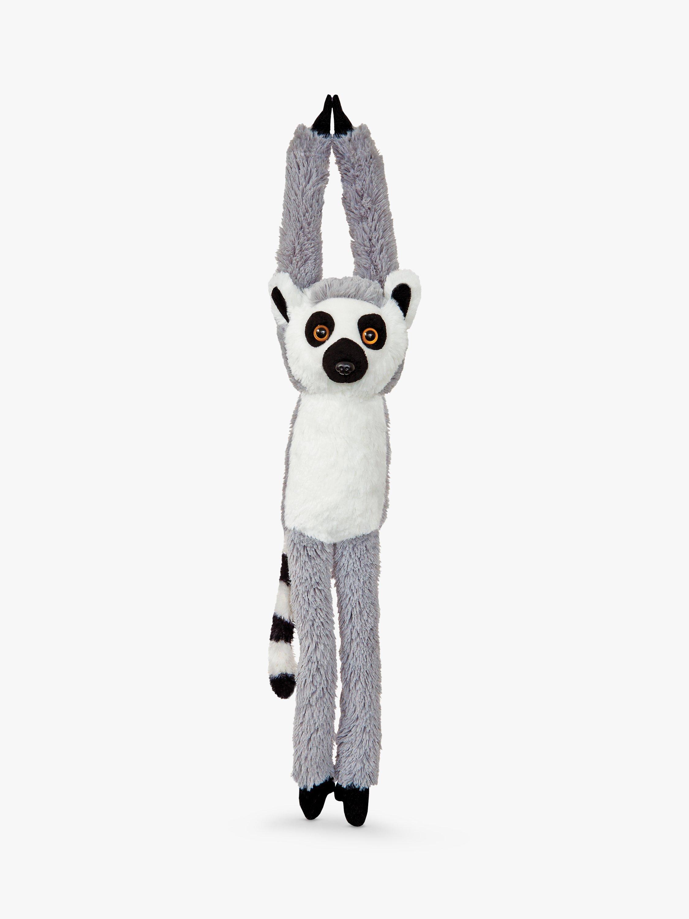 Aurora World Hanging Lemur Soft Toy, Grey