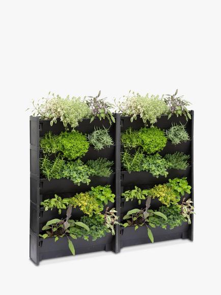 The Little Botanical 40 Herbs Outdoor Living Wall - view 2, Multi