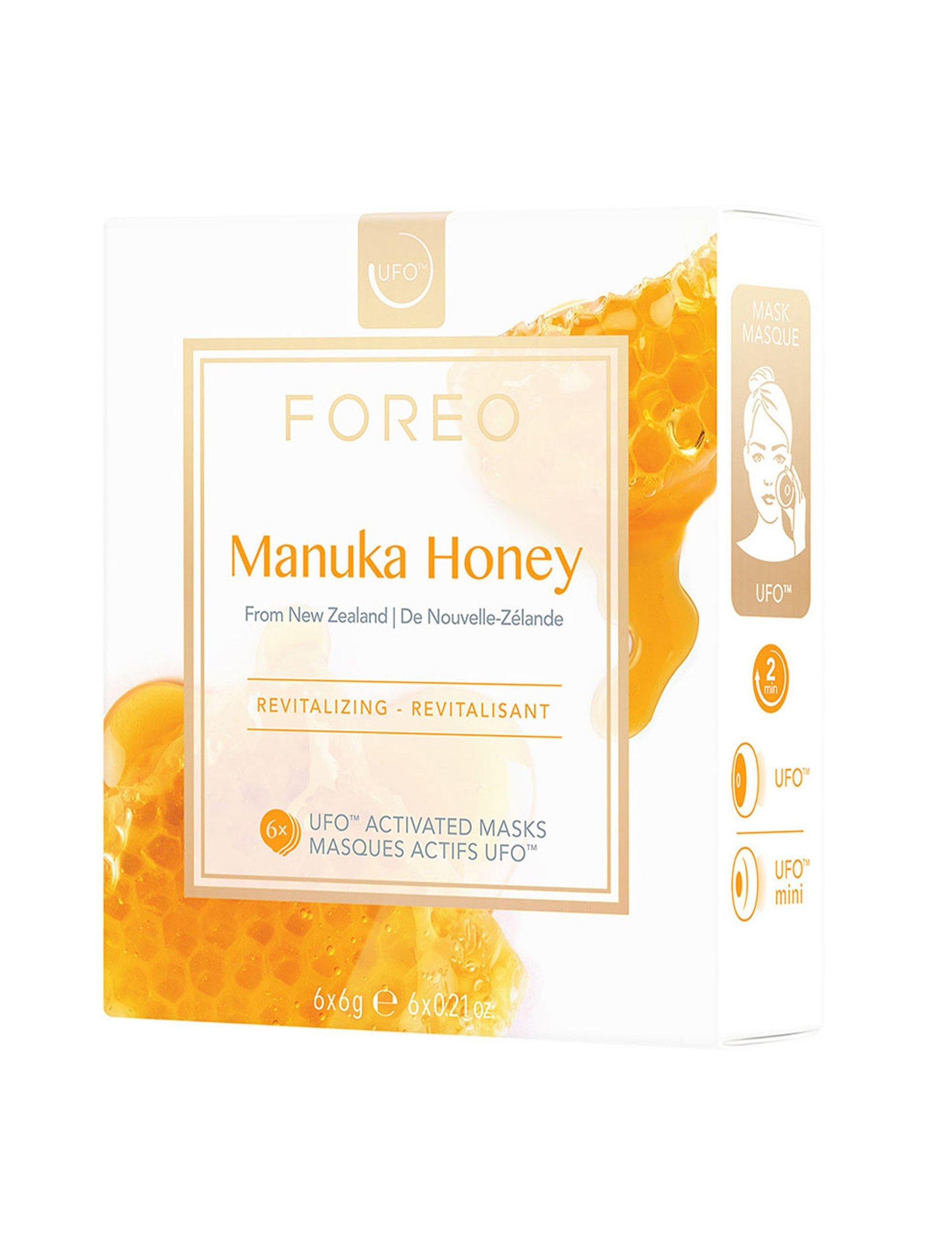 FOREO Manuka Honey UFO/UFO Mini Revitalising Face Mask, Pack of 6