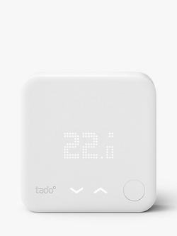 tado Add-On Smart Thermostat, White, White