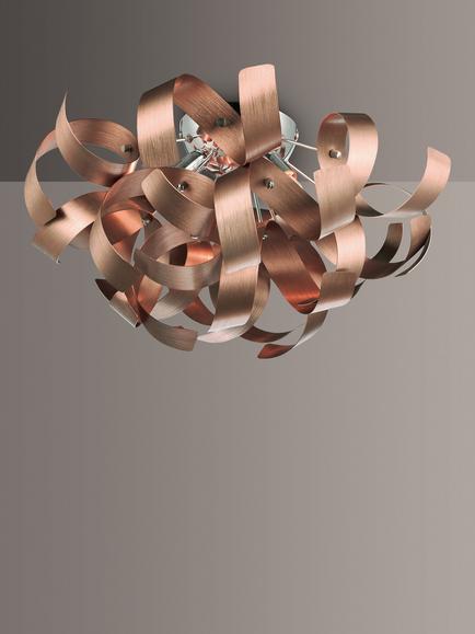 Där Rawley Ribbon Flush Ceiling Light, Dia.40cm, 