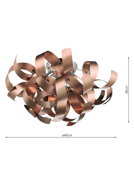 Där Rawley Ribbon Flush Ceiling Light, Dia.40cm - view 2, 