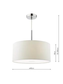 Där Ronda Medium Pendant Ceiling Light - view 2, White
