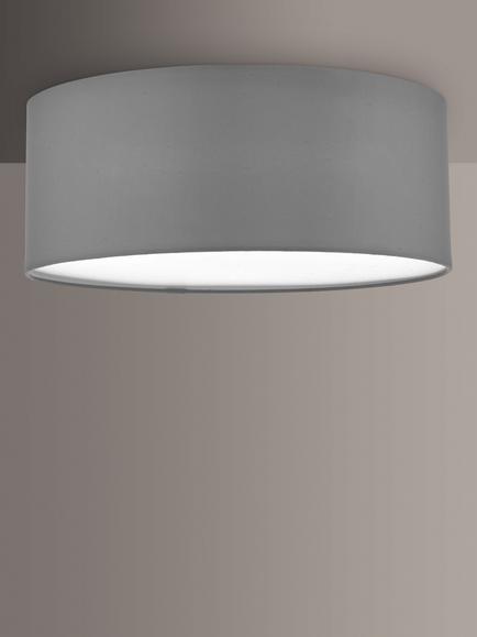 Där Cierro Diffuser Flush Ceiling Light, Dia.40cm, Grey