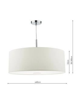 Där Ronda Large Pendant Ceiling Light - view 2, White