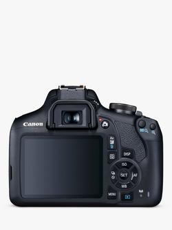 Canon EOS 2000D Digital SLR Camera with 18-55mm Lens & 50mm Lens, 1080p Full HD, 24.1MP, Wi-Fi, NFC, Optical Viewfinder, 3" LCD Screen, Double Lens Kit, Black - view 2, Black