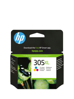 HP 305 XL Tri-Colour Original Ink Cartridge, Single, Instant Ink Compatible, Multi
