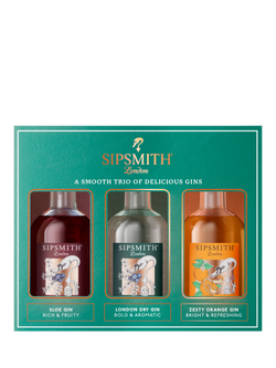 Sipsmith Gin Mini Gin Trio, 3x 5cl - view 2, Multi
