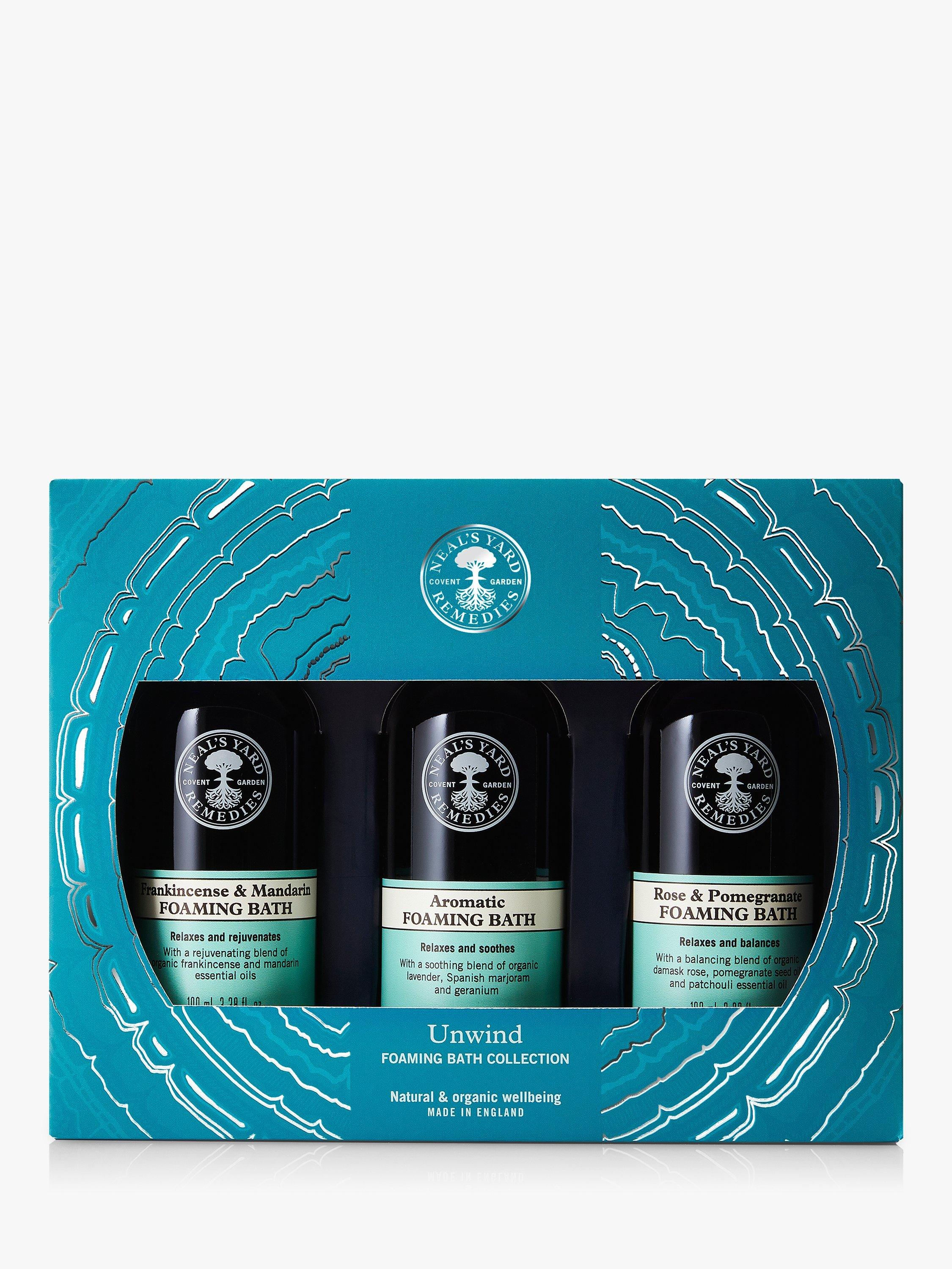 Neal's Yard Remedies Unwind Foaming Bath Collection Bodycare Gift Set