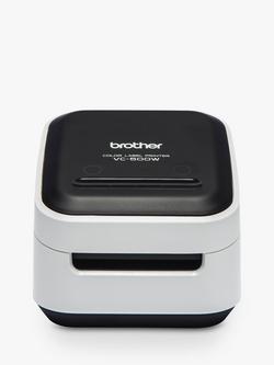 Brother VC-500W Wireless Full Colour Label & Photo Printer, Black & White