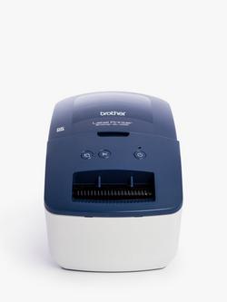 Brother QL-600B Postage & Address Label Printer, Blue & White