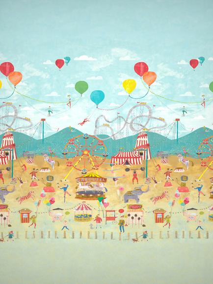 Harlequin Life's A Circus Wallpaper Panel, HLTF112647, Hltf112647
