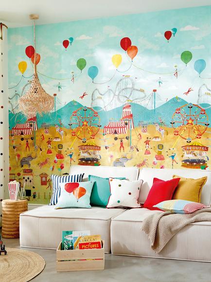 Harlequin Life's A Circus Wallpaper Panel, HLTF112647 - view 2, Hltf112647