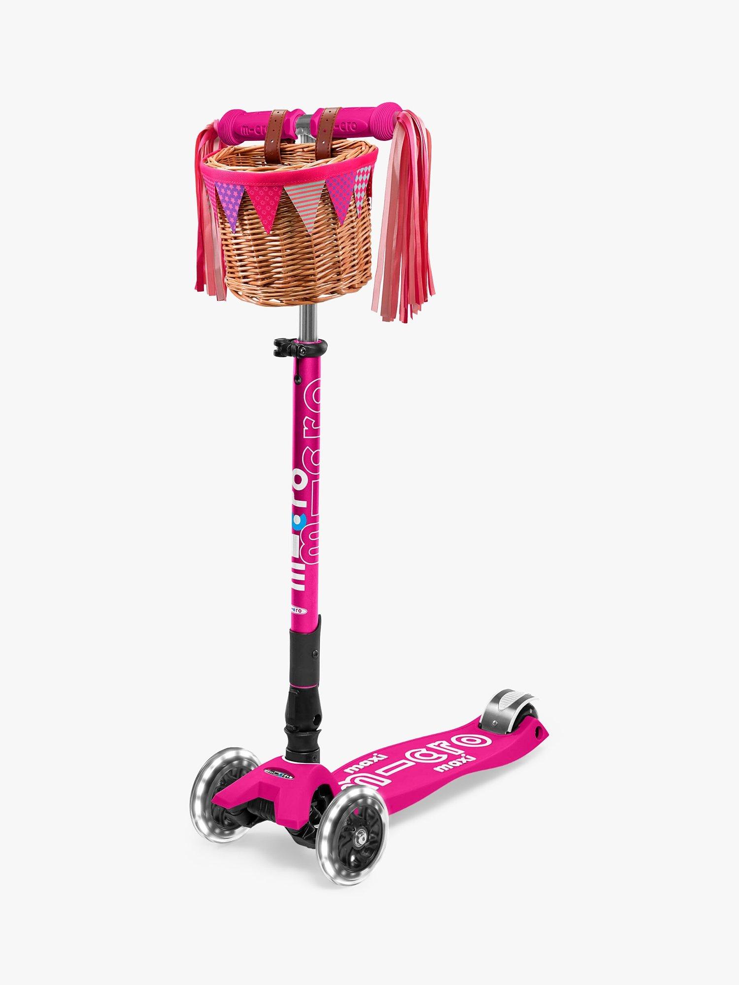 Micro Scooters Maxi Deluxe Foldable LED Scooter Pink