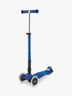 Micro Scooters Maxi Deluxe Foldable LED Scooter, Navy