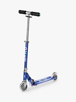 Micro Scooters Sprite Foldable LED Scooter, Blue Stripe