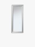 Gallery Direct Bertoni Rectangular Glass Frame Leaner Mirror, 190.5 x 81cm, Silver