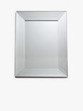 Gallery Direct Ferrara Rectangular Bevelled Glass Frame Wall Mirror, 121 x 90.5cm, Silver