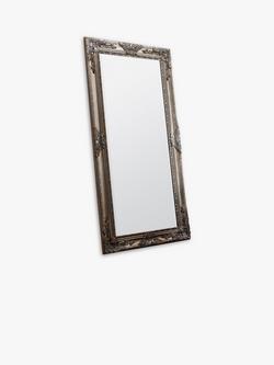 Gallery Direct Hampshire Rectangular Decorative Frame Leaner / Wall Mirror, 170 x 84cm, Silver