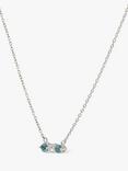 Dinny Hall Gem Drop Trio Stone Bar Necklace