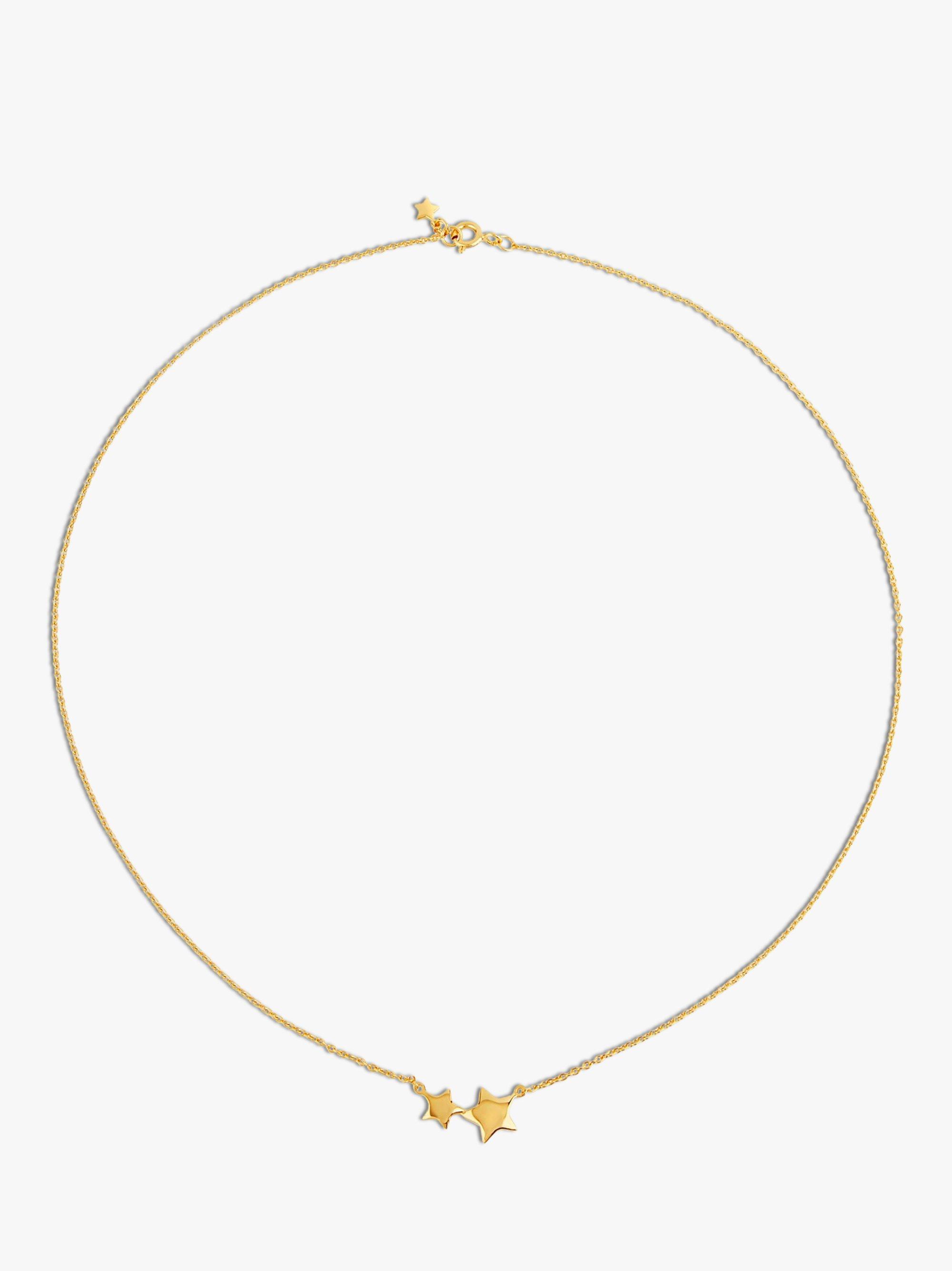 Product image 2 of 3, which shows Dinny Hall Bijou Double Star Pendant Necklace, Gold