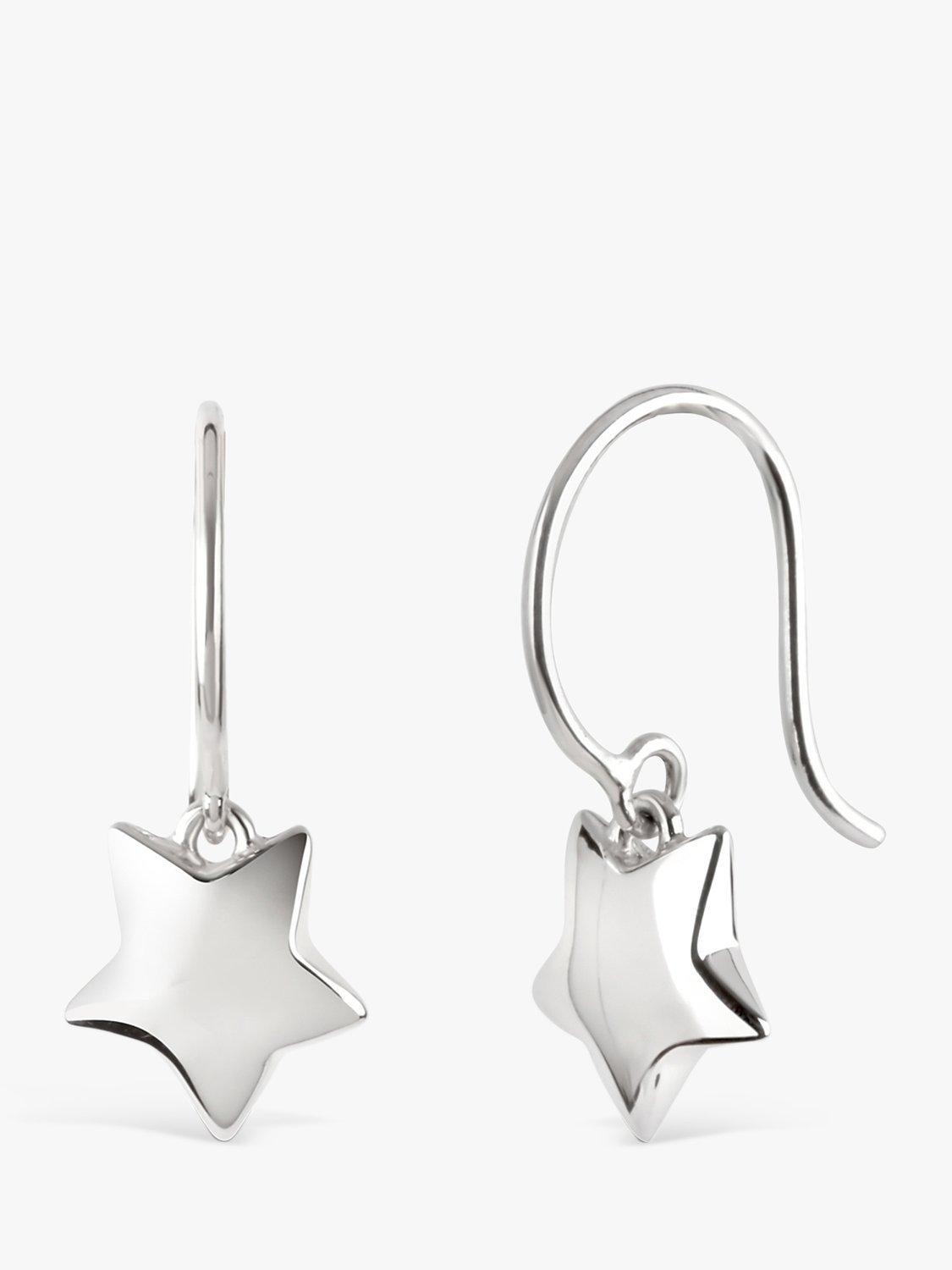 Product image 1 of 2, which shows Dinny Hall Bijou Star Drop Earrings, Silver