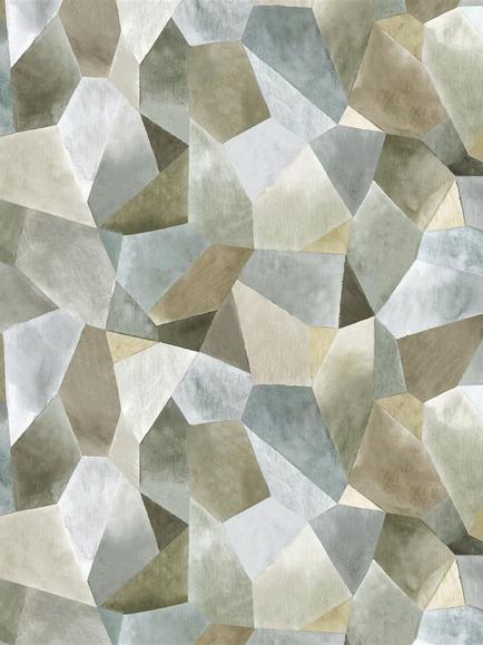 Designers Guild Geo Moderne Furnishing Fabric, Pewter, Pewter