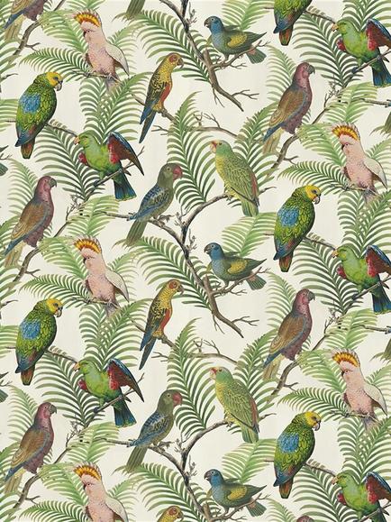 Designers Guild Parrot and Palm Furnishing Fabric, Azure