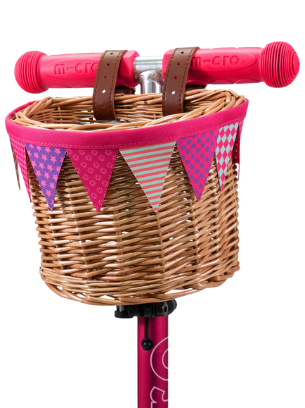 Micro Scooters ECO Wicker Basket, Pink