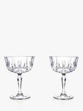 John Lewis ANYDAY Paloma Opera Crystal Glass Champagne Saucers, Set of 2, 245ml, Clear