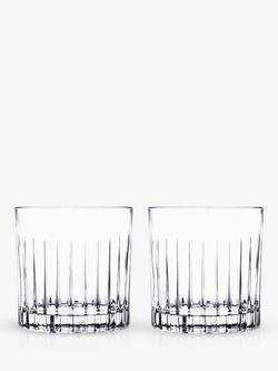 John Lewis Paloma Timeless Crystal Glass Tumblers, Set of 2, 360ml, Clear, 