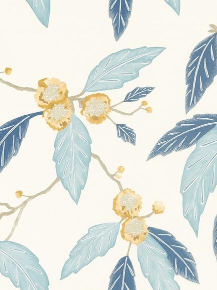 Harlequin Coppice Furnishing Fabric, Saffron/Cobalt