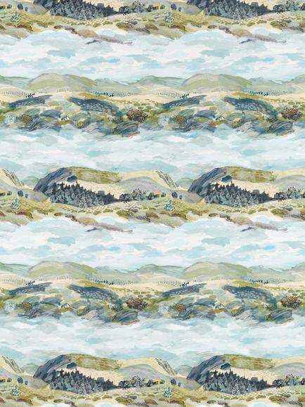Sanderson Elysian Furnishing Fabric, Whitstable Blue